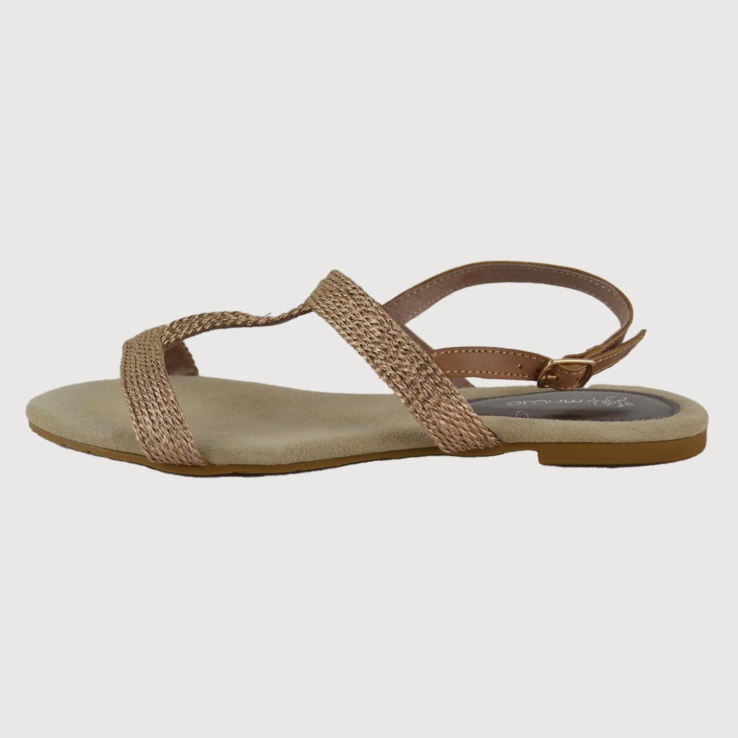 Maluo Damen Sandale 5088bro in Champagne