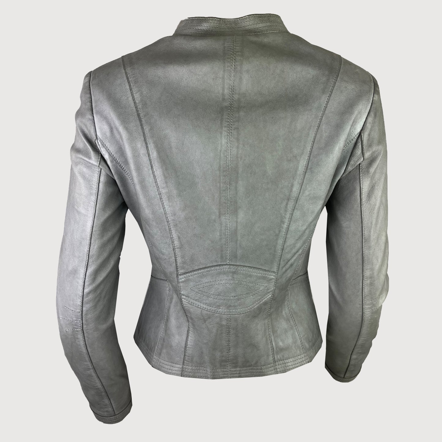 Schyia Damen Lederjacke 046l Julia in Steel Wpp