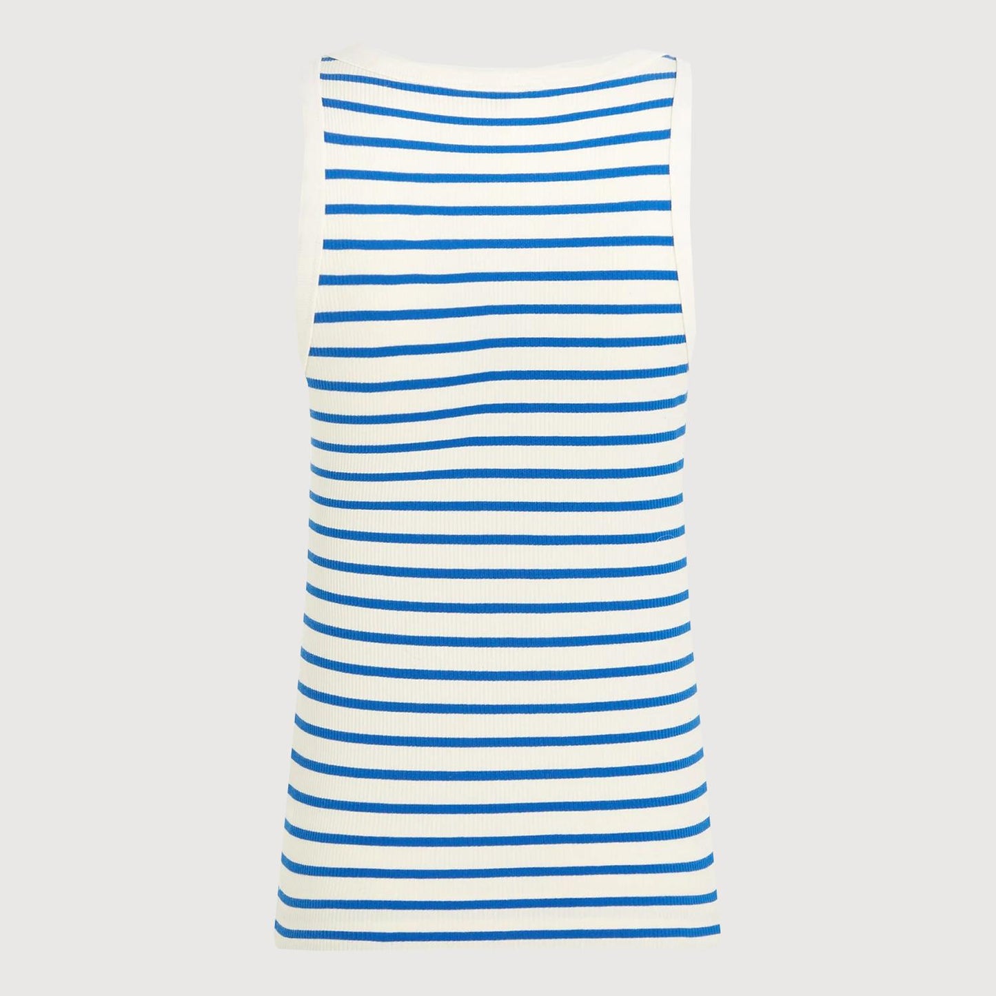 PENN&INK Damen Singlet Stripe S23F1290LTD in Ecru Princess