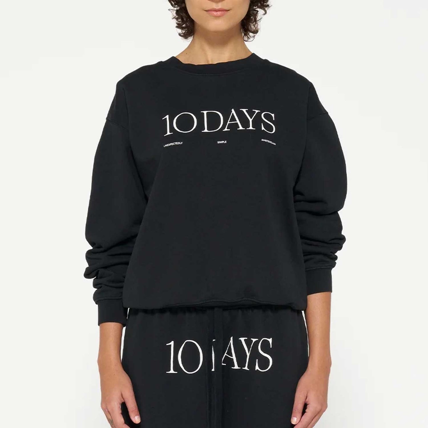 10 Days Damen Sweater Logo 20-803-4201 in Schwarz