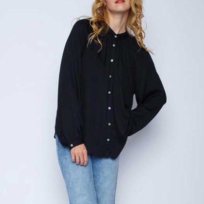 Emily van den Bergh Damen Bluse 8229-154830 in Schwarz