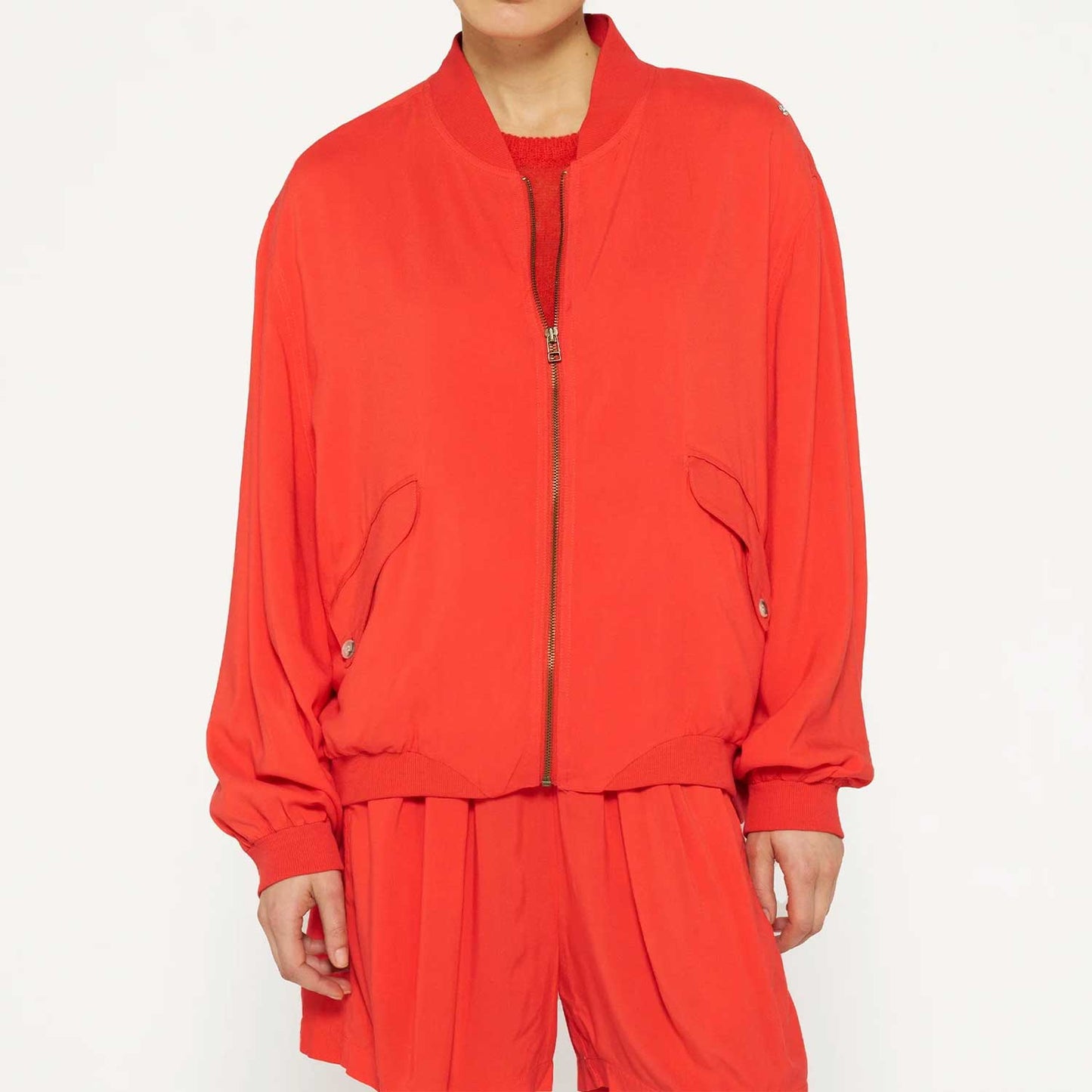 10 Days Damen Bomber Blouse 20-502-4202 in Poppy Red