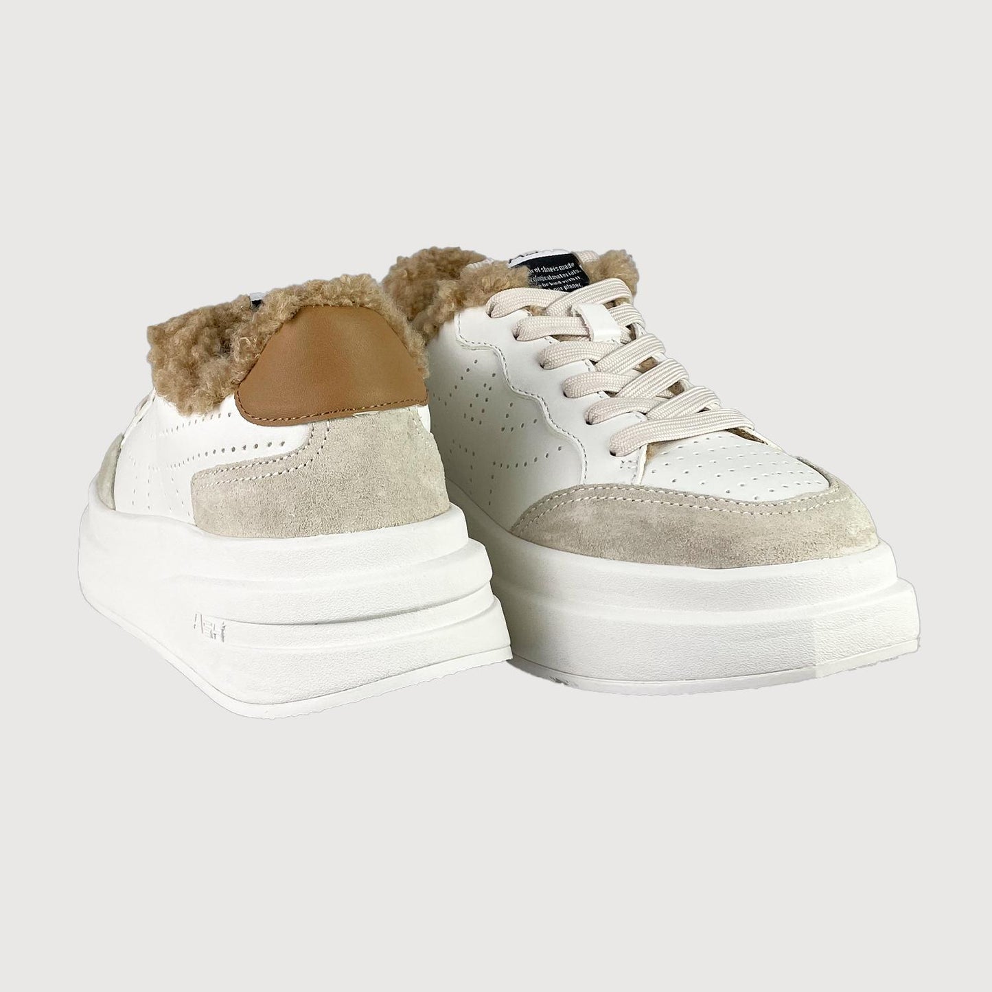 ASH Damen Schuh ASH Impuls Fur Shell Weiss