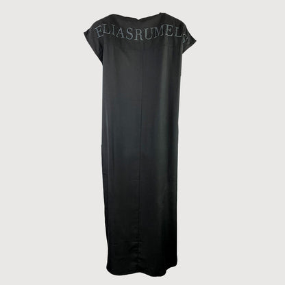 Elias Rumelis Damen Kleid mit Kapuze 221-2613 in Schwarz