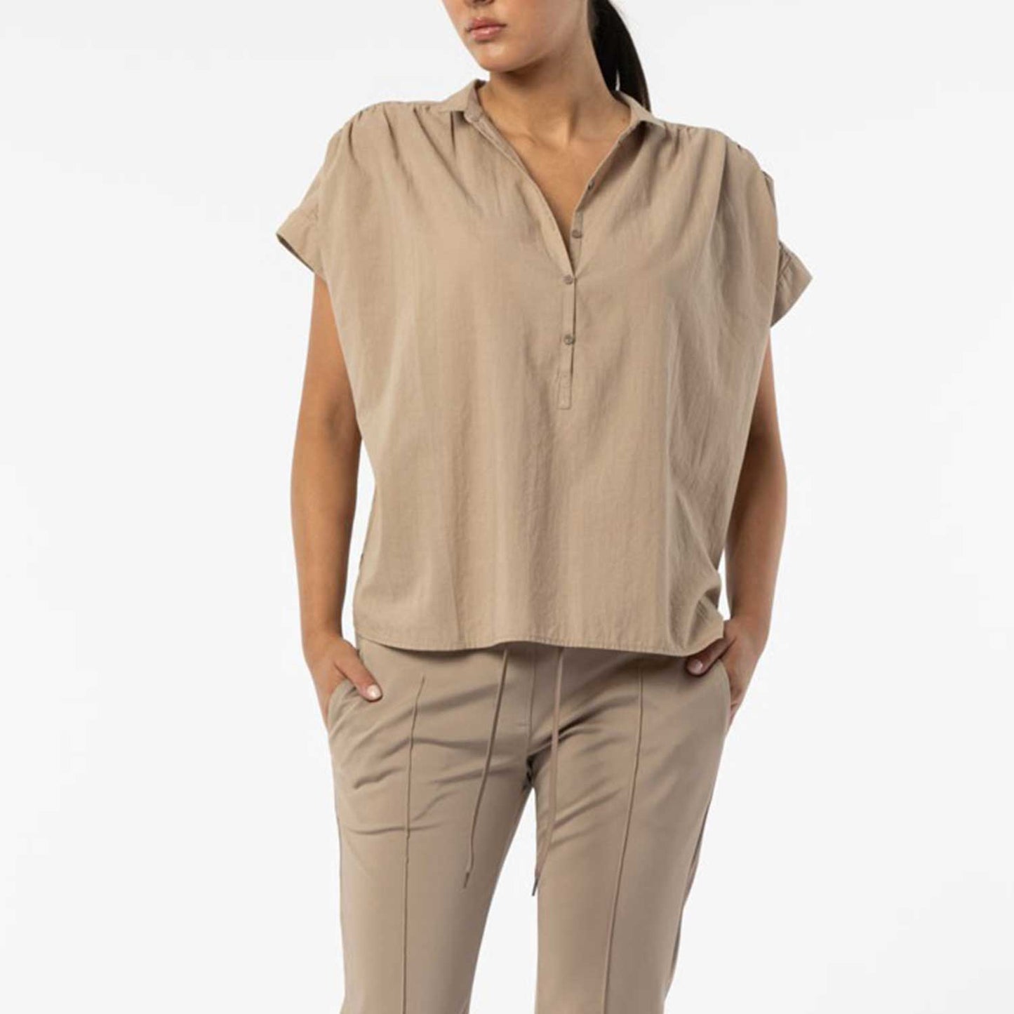 Elias Rumelis Damen Bluse Yolanda 241-3816 in sandstone