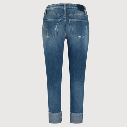 CAMBIO Damen Jeans Kerry 9150 016308 5079 in Dark Destroyed