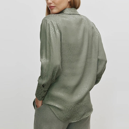 Cotton Candy Damen Bluse Laska 2410-1-B1-01 in olive