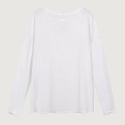 10 Days Damen Longsleeve Linen – 25 770 1001 in Weiss