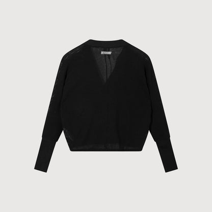 10-Days-Damen-V-neck-Cardigan-Mesh-20-856-6202-Schwarz-04