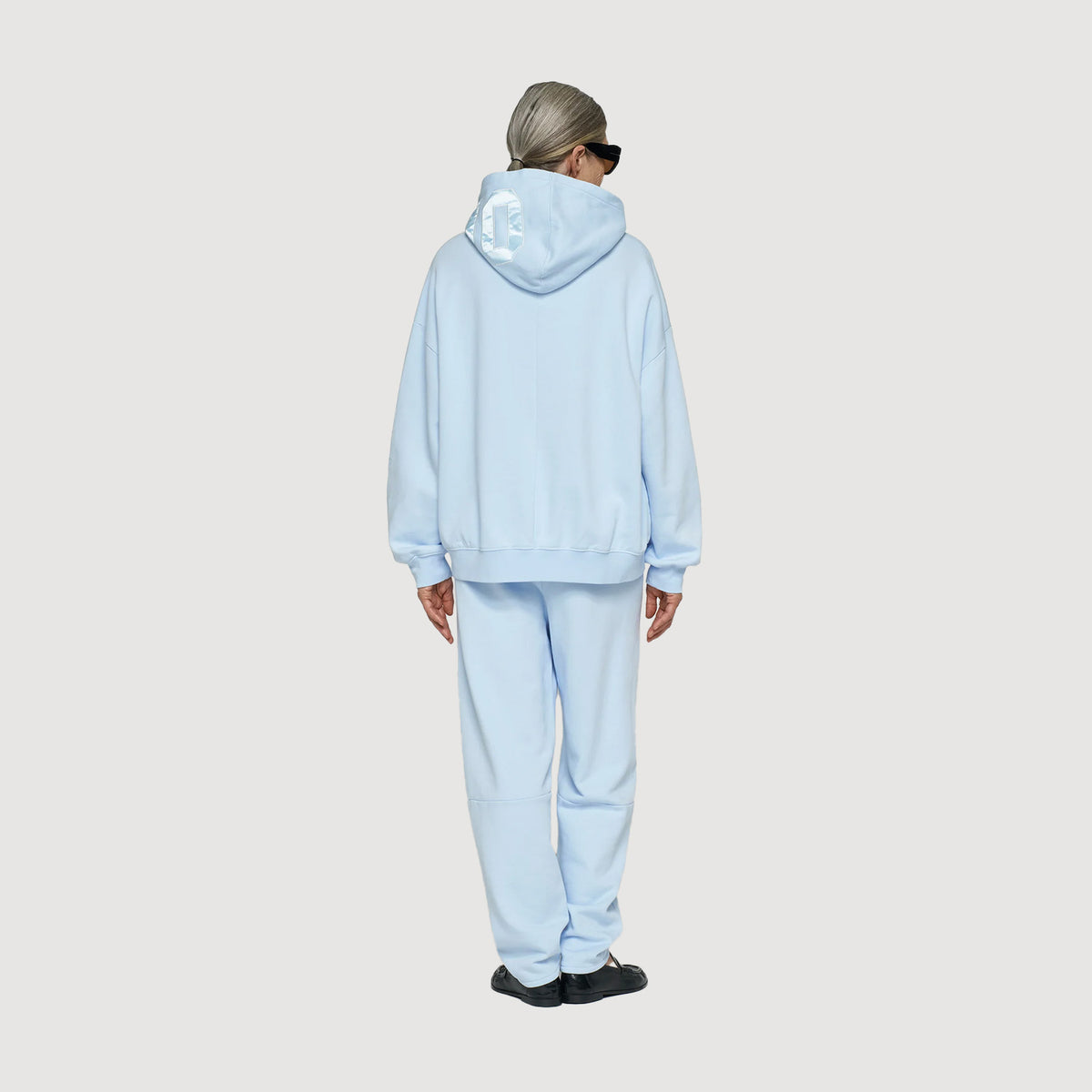 10DAYS Oversized Hoodie Damen Angel Blue mit Kapuze und Kängurutasche 2