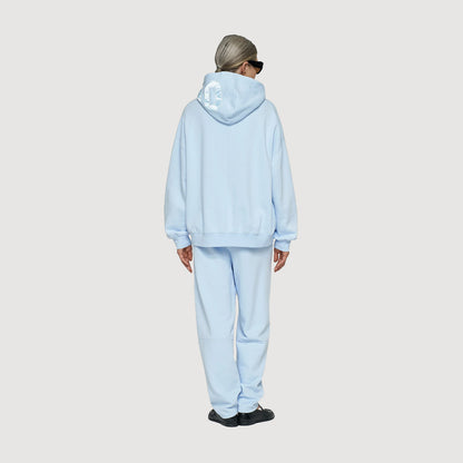 10DAYS Oversized Hoodie Damen Angel Blue mit Kapuze und Kängurutasche 2