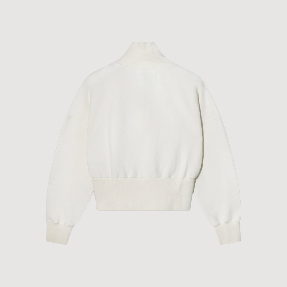10DAYS Zip Sweater Damen Pearl mit hohem Kragen und Reißverschluss 4