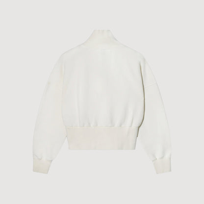 10DAYS Zip Sweater Damen Pearl mit hohem Kragen und Reißverschluss 4