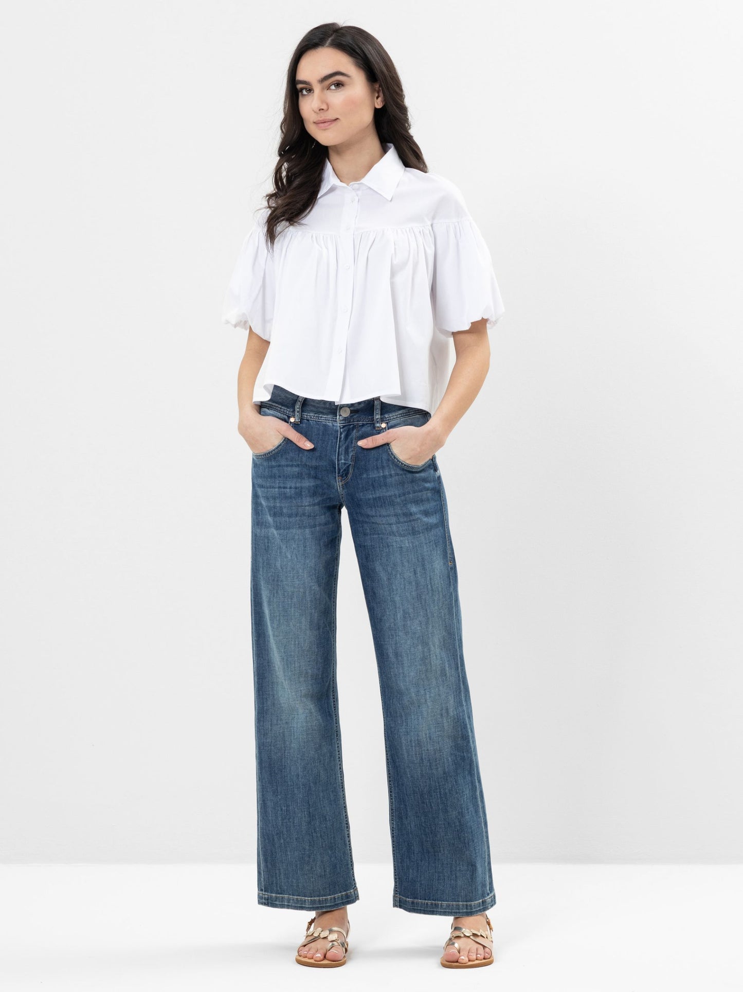 Herrlicher Jeans Edna Recycled Denim Light 5893 RD662 032 navy blue