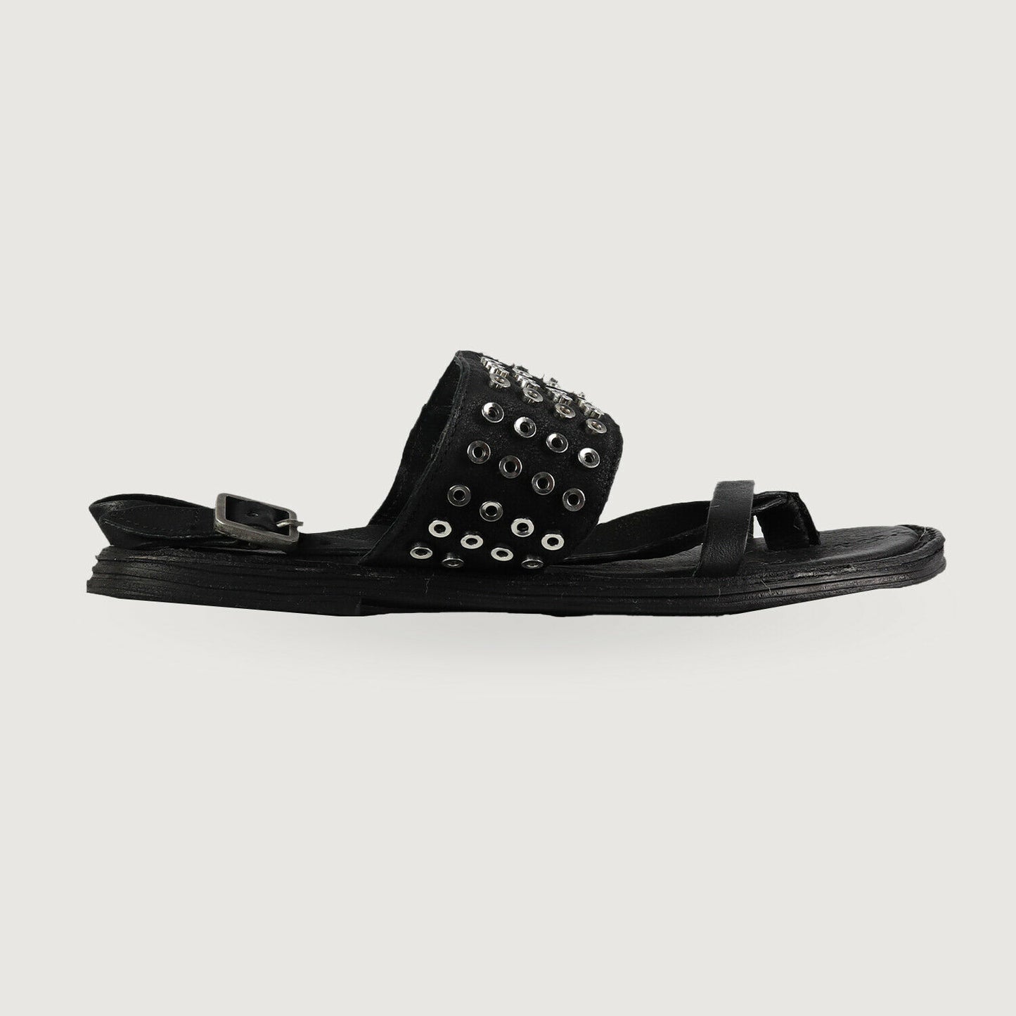 A.S.98 Damen Sandalen mit Nieten – 557019 in Nero