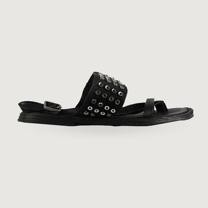 A.S.98 Damen Sandalen mit Nieten – 557019 in Nero