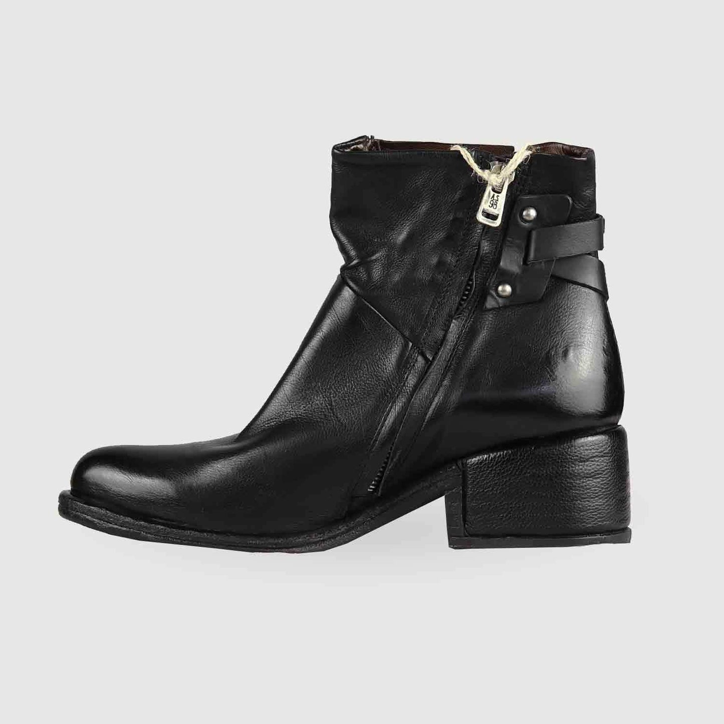 A.S.98 Stiefelette 548203 in NERO Schwarz Leder