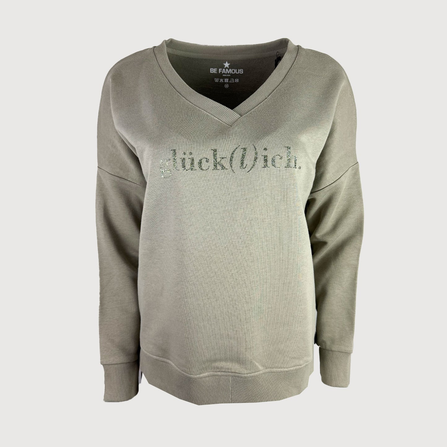 Be-Famous-Damen-V-Neck-Sweatshirt-BFW2321-GLÜCKICH25-light-khaki-01