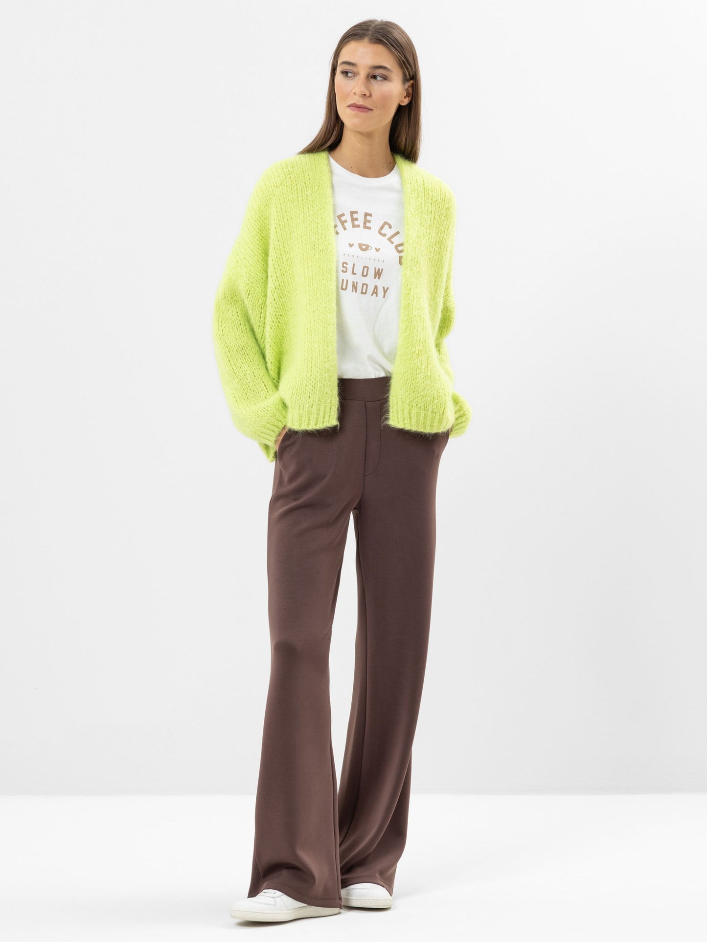 Herrlicher Damen Alliston Knit Mohair Mix 6567 KM100 273 acid lime