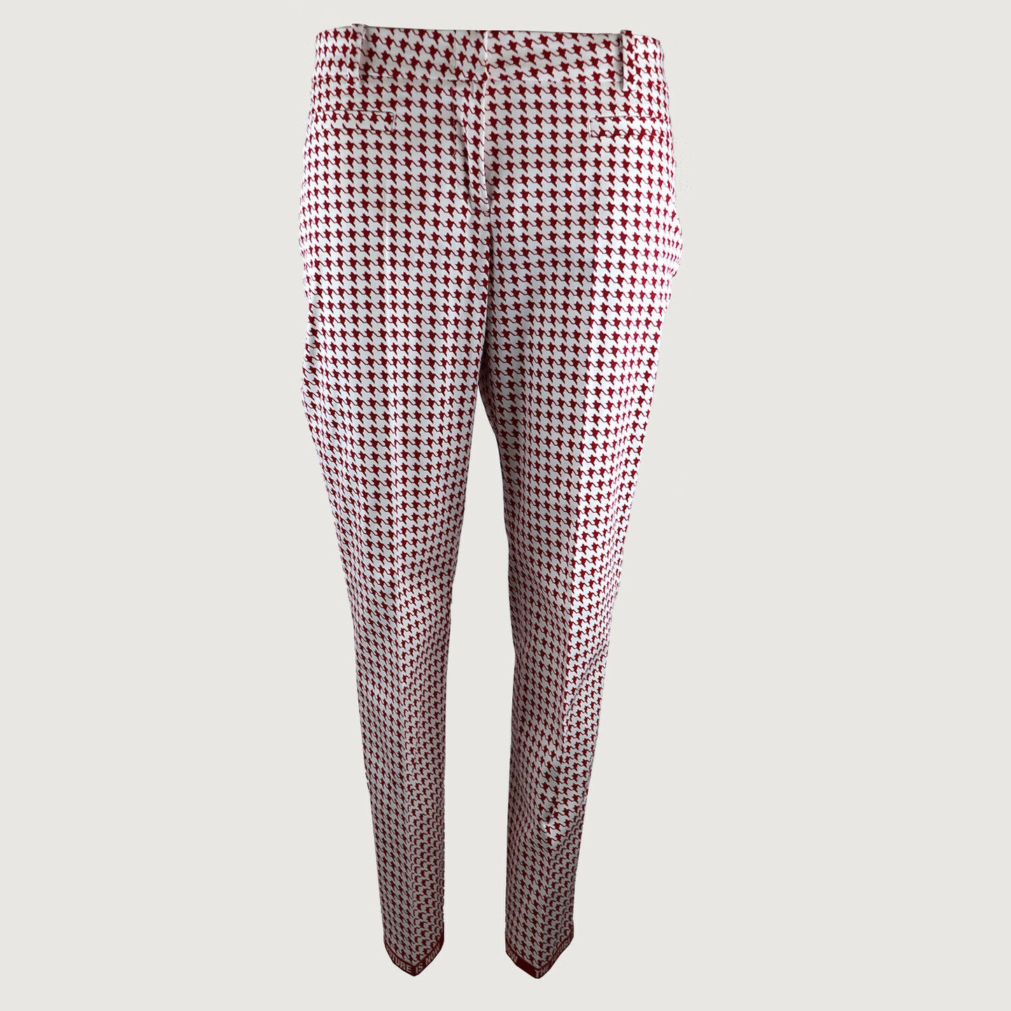 CAMBIO Damen Stoff Hose Renira 8705 039720 853 in Rot Weiss Houndstooth