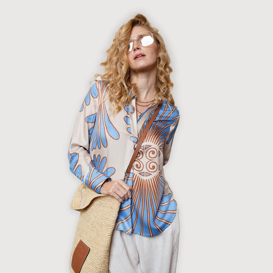 Emily-van-den-Bergh-Bluse-8614-152710 691-blue-sand-ornamental