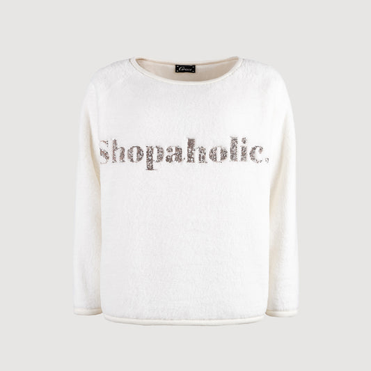 Grace Damen Pullover Teddysweat Shopaholic 438-2142 102