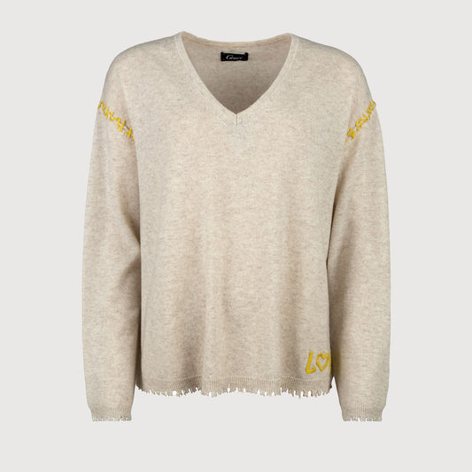 Grace-Damen-Pullover-V-neck-mit-Stick-435-1101-103-cream-01