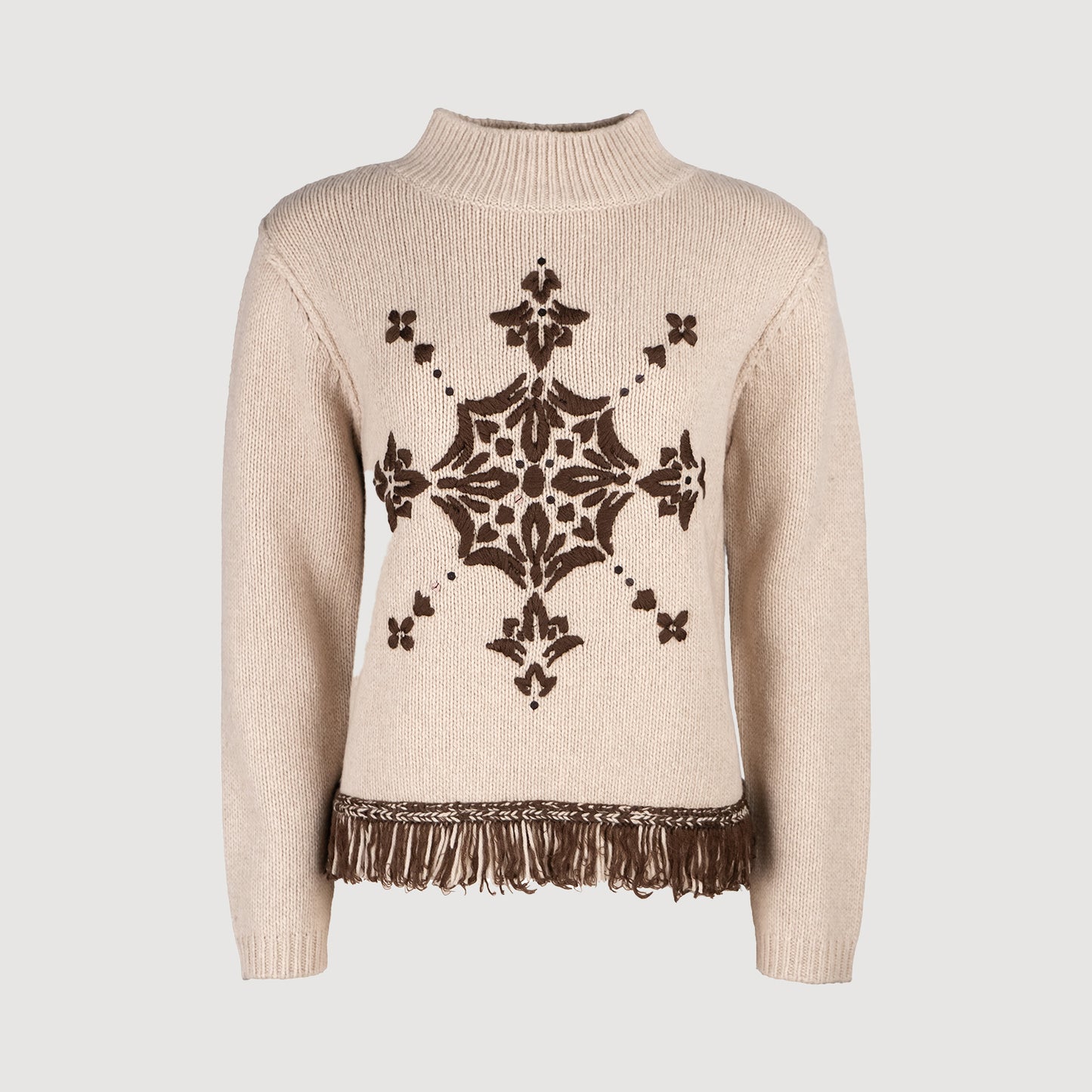 Grace Damen Pullover mit Stick Ornament 438-1275 110