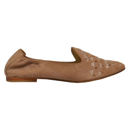 Högl Damen Ballerinas Slipper Samktkid-Leder Smoke 9-10 1532