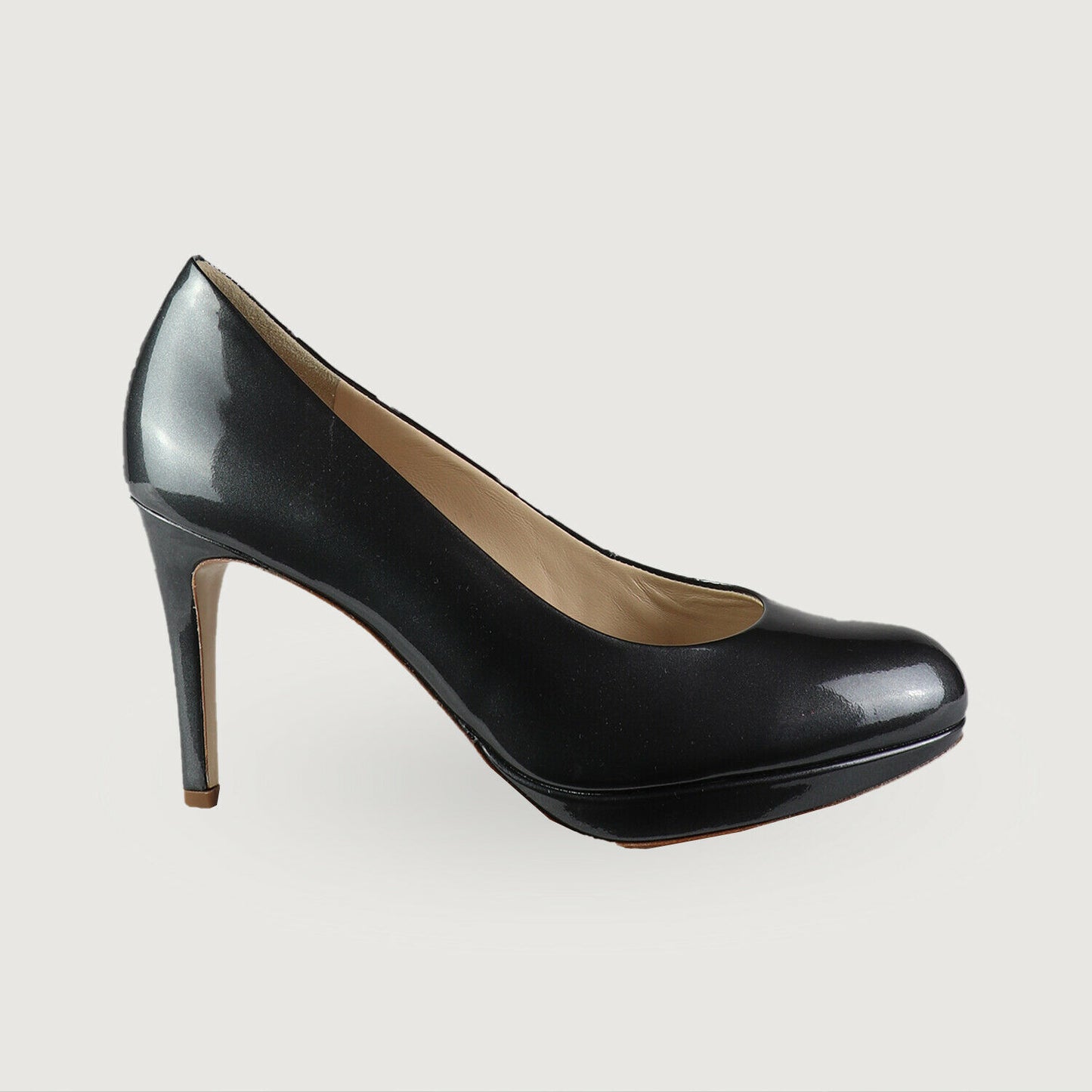 HÖGL Damen Pumps 2-10 8004 Leder in Dark Grey