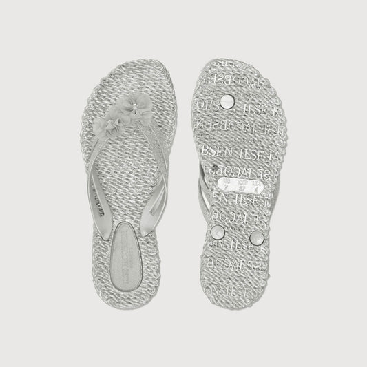 Ilse-Jacobsen-Damen-Sandale-CHEERFUL18F-Flowers-Silver-02