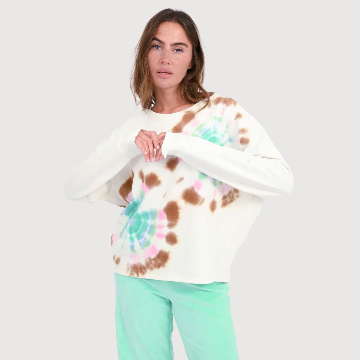 Love-Joy-Victory-Damen-Batik-Sweatshirt-Rose-multi-01
