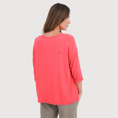 Love-Joy-Victory-Damen-T-Shirt-Mola-geranium-02