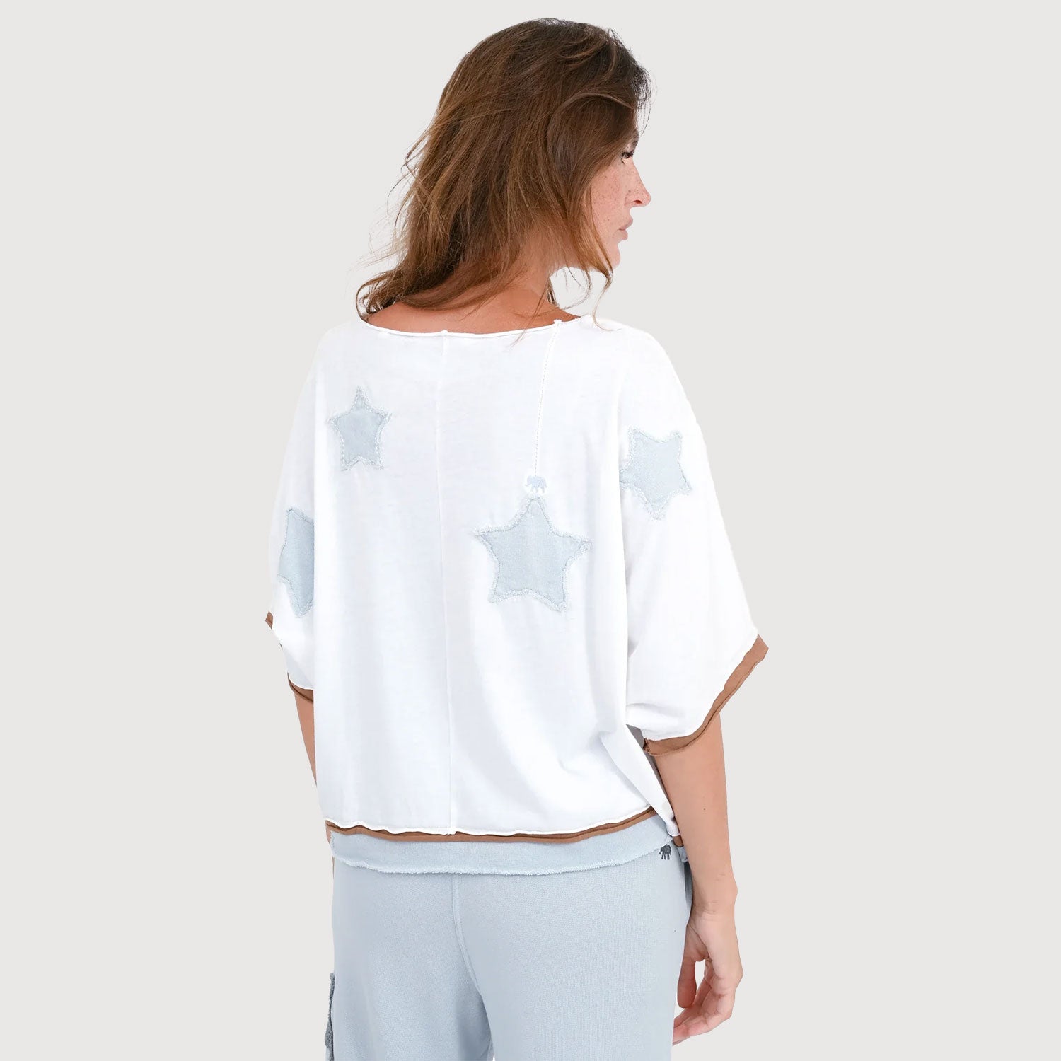 Love-Joy-Victory-Damen-T-Shirt-Stern-Patches-Rumbia-weiß-02