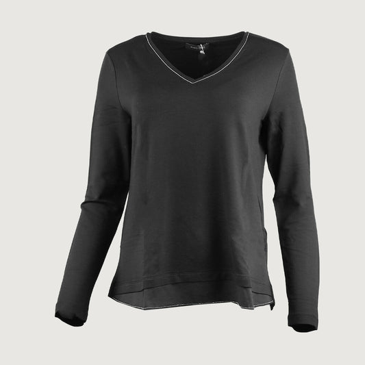 MARGITTES Damen Shirt Langarm 26281 1913 in Schwarz