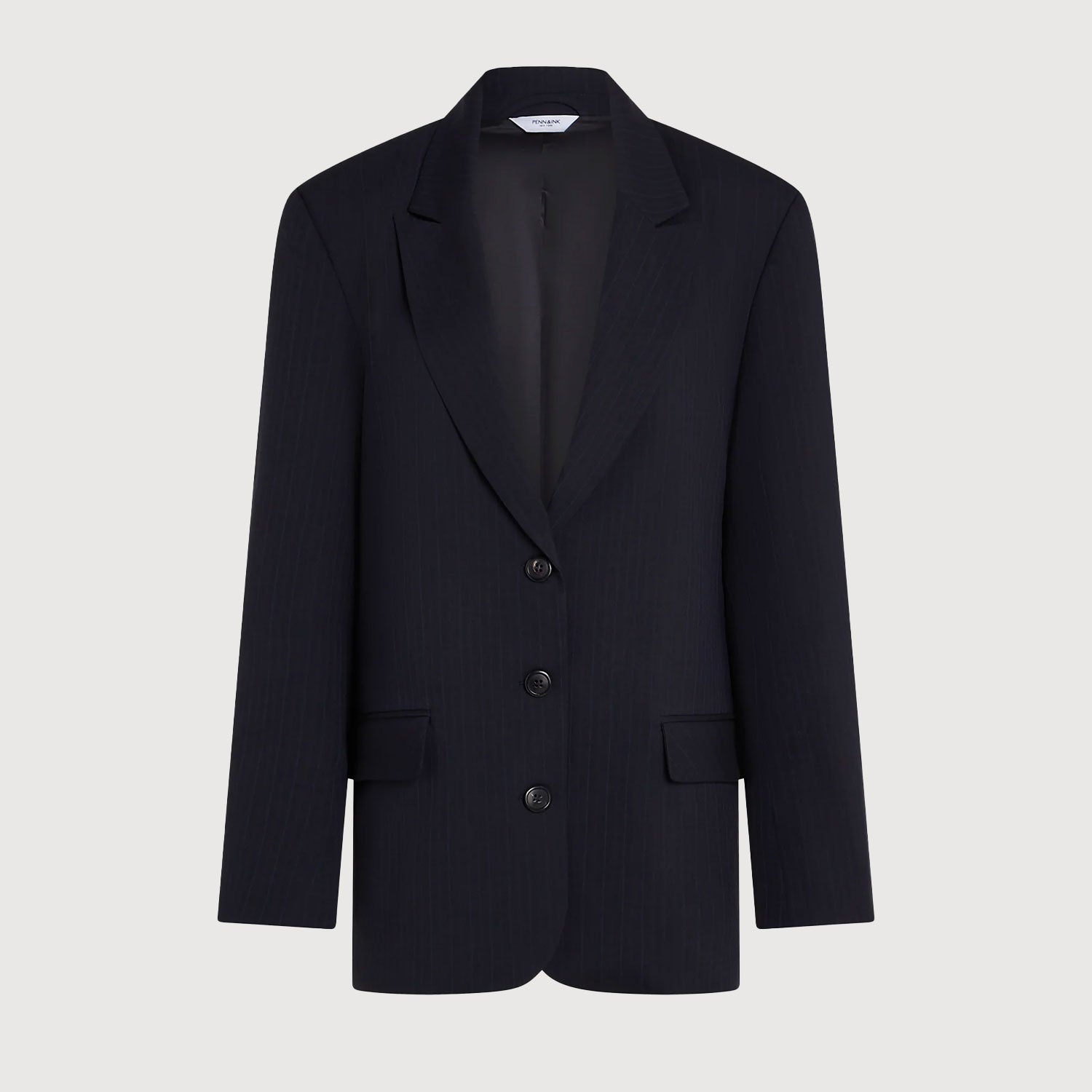 PENN&INK-Damen-Blazer-W25N1630-Navy-Stripe-01