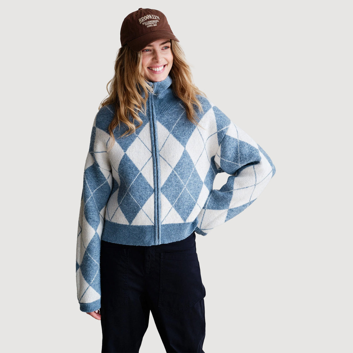 PENN&INK-Damen-Cardigan-W26C398-blue-ecru-01