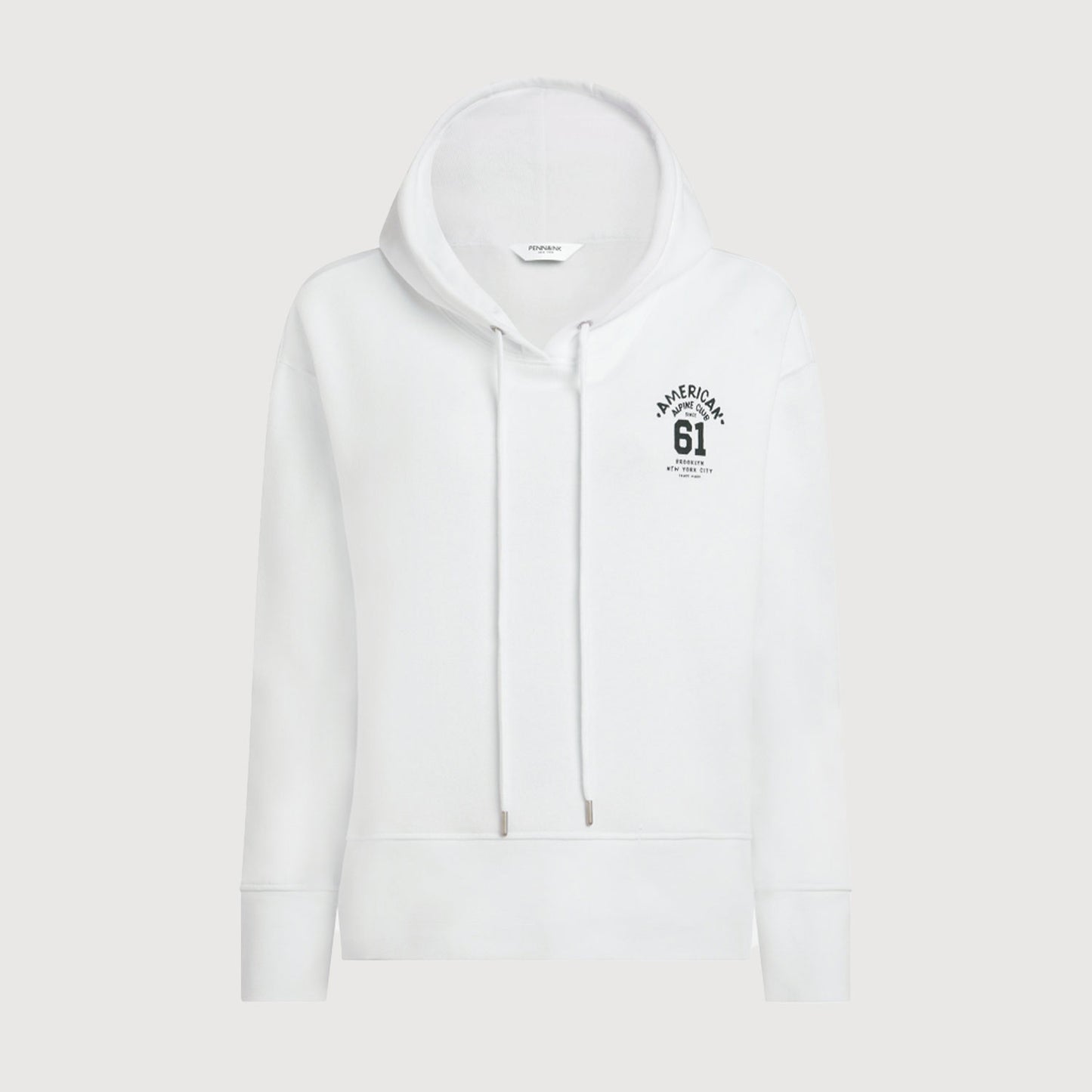 PENN&INK Damen Hoodie W25T1186 in white navy