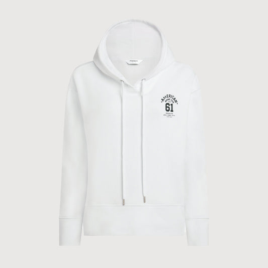 PENN&INK Damen Hoodie W25T1186 in white navy