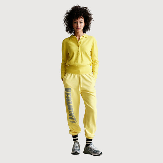 PENN&INK N.Y. Jumper W26B422 Yellow Damen Model Frontansicht