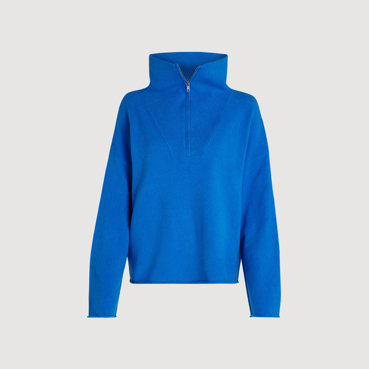 PENN&INK N.Y. Jumper W26B445LTD Damen Strong Blue mit Half-Zip 2