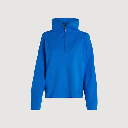 PENN&INK N.Y. Jumper W26B445LTD Damen Strong Blue mit Half-Zip 2