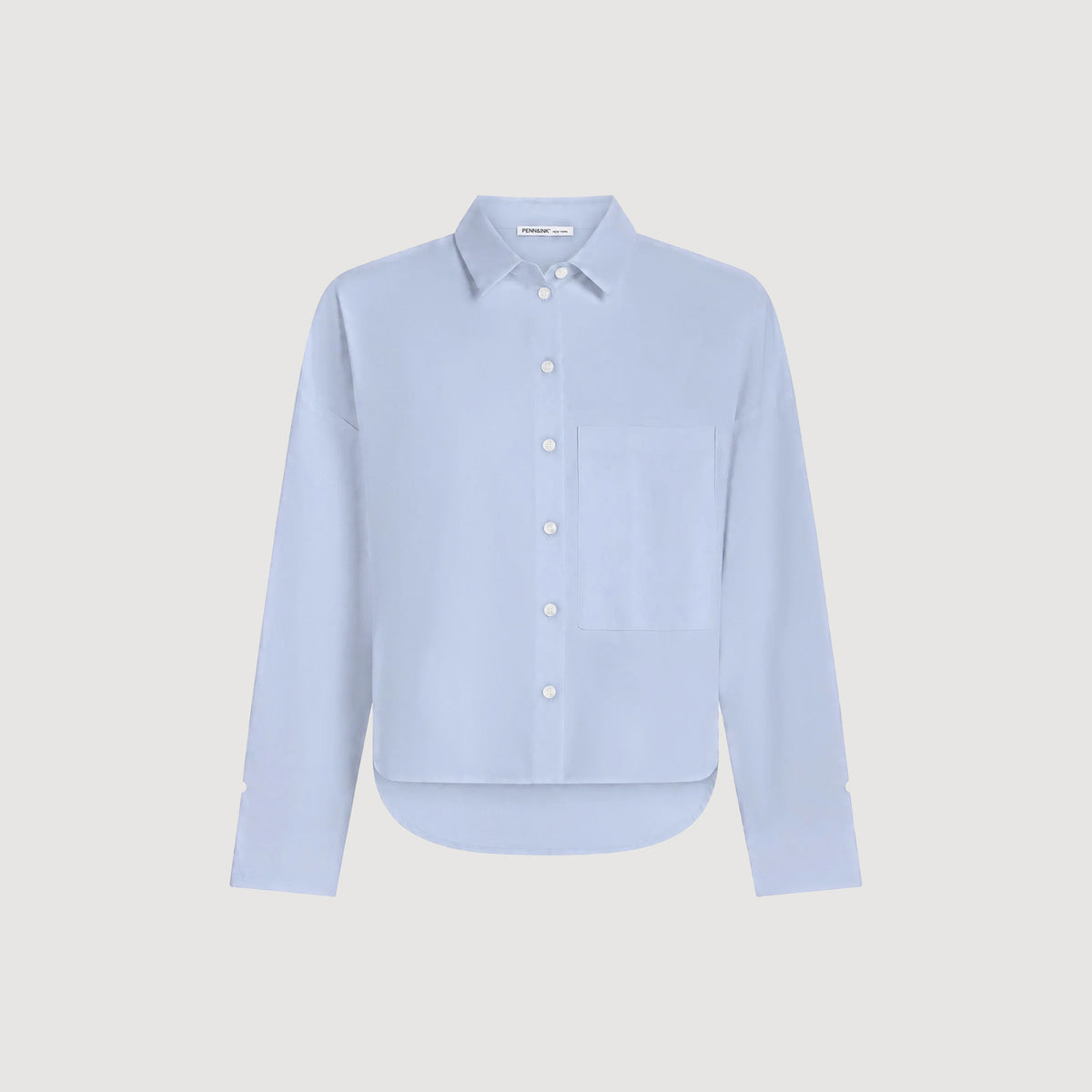 PENN&INK N.Y. Damenbluse W26N1795LTD Oxford mit Hemdkragen und großer Brusttasche 2