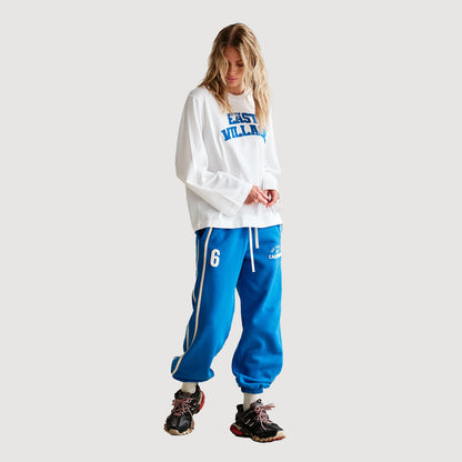 PENN&INK N.Y. Damenhose W26F1991LTD in Strong Blue und Ecru mit Doppelstreifen und Print 1