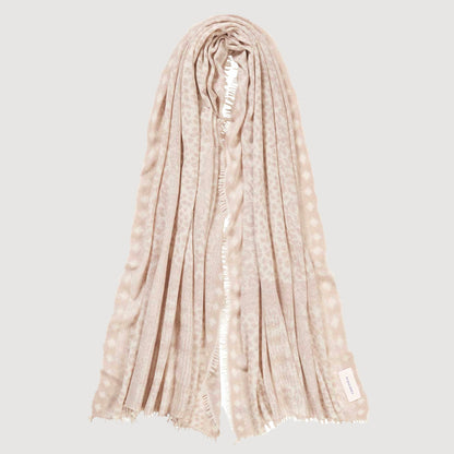 PURSCHOEN Damen Schal GALACTIC STARS savanne nougat 1