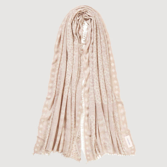 PURSCHOEN Damen Schal GALACTIC STARS savanne nougat 1