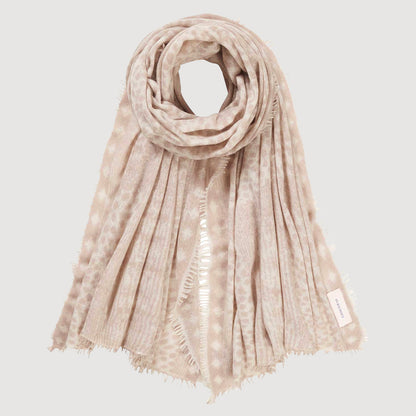 PURSCHOEN Damen Schal GALACTIC STARS savanne nougat 2