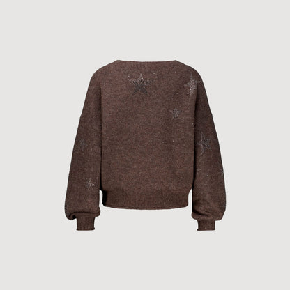 Princess-Goes-Hollywood-Damen-Pullover-boxy-falling-stars-261-126065-coffee-02
