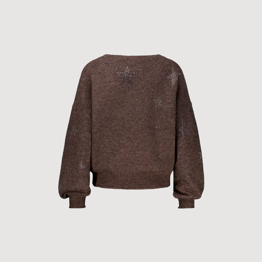 Princess-Goes-Hollywood-Damen-Pullover-boxy-falling-stars-261-126065-coffee-02