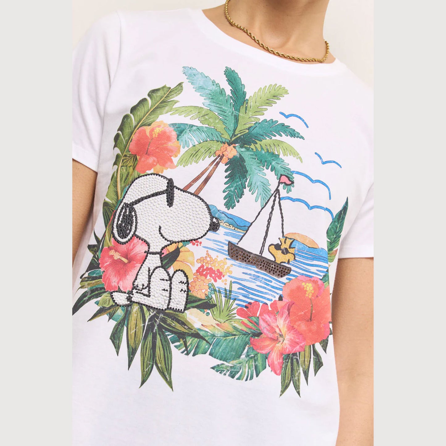 Princess-Goes-Hollywood-Damen-T-Shirt-Snoopy-Waves-mit-Strass-252-124965-03